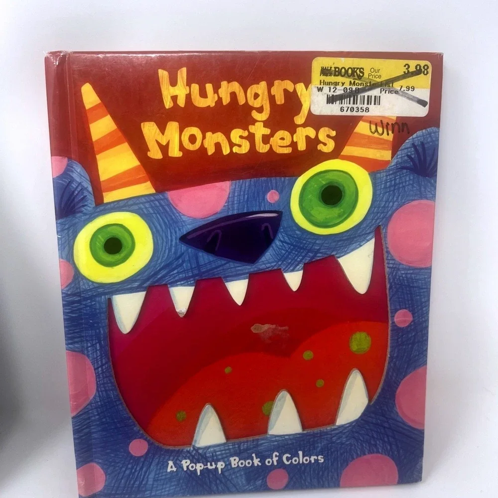 Lot of 4 Kids Pop-Up Books 600 Black Spots Hungry Monsters DK Music Star